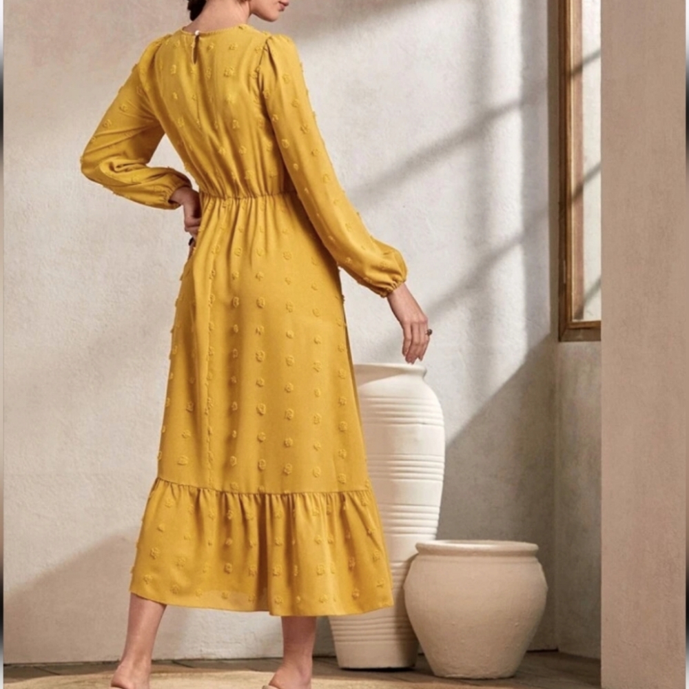SHEIN | Swiss Dot Maxi Dress - Picture 2 of 8